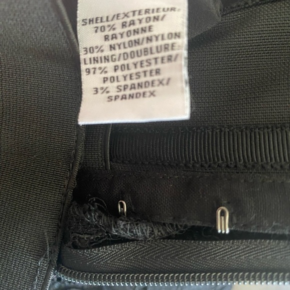 Diane Von Furstenberg Lace Dress Mini Cocktail Strapless Sheath Size 0 Black - Picture 13 of 17